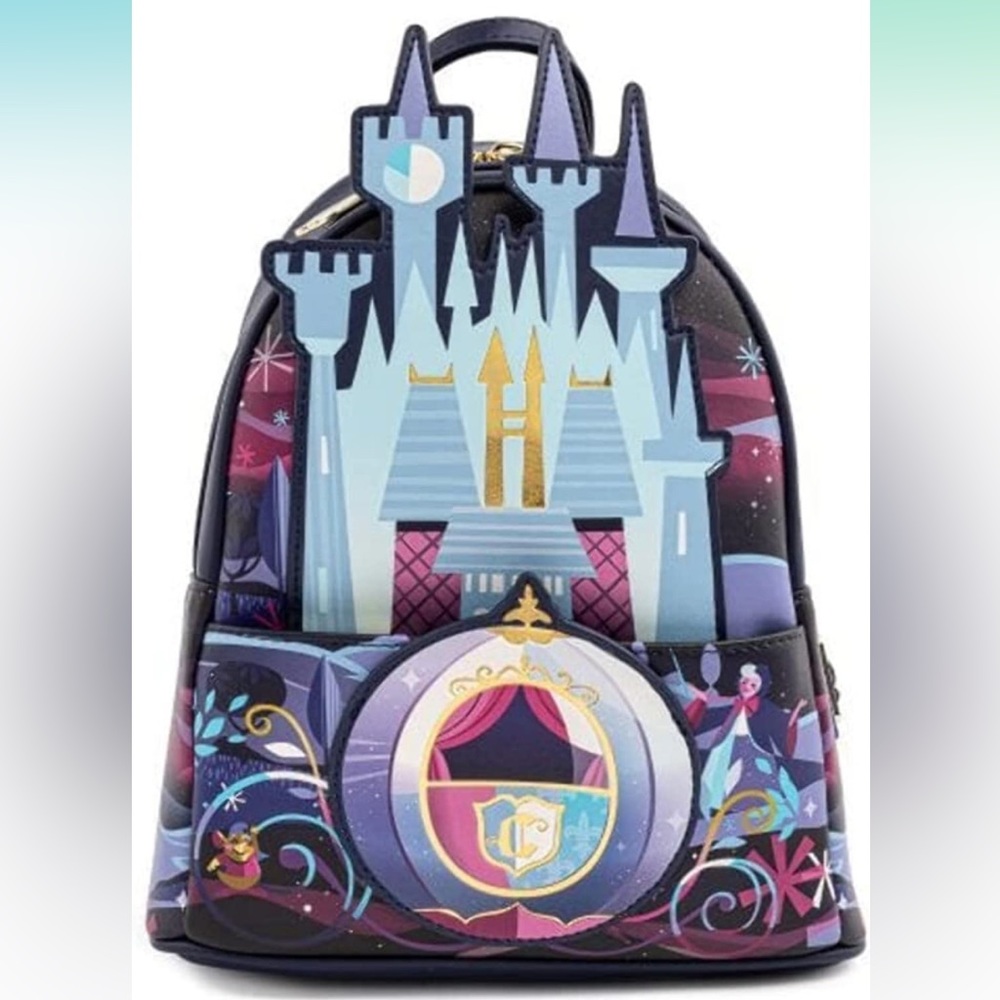 NWT Disney Cinderella Castle Mini Backpack